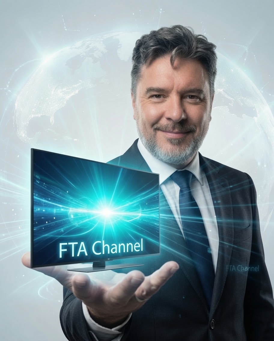 Retrato do criador do FTA Channel.